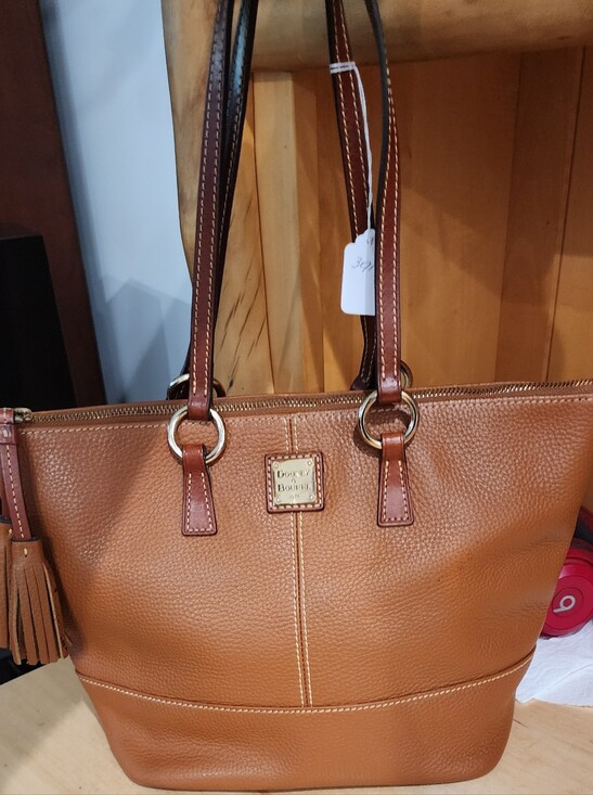 Dooney & Bourke Handbags - Dooney & Bourke Tan Leather Tote Bag